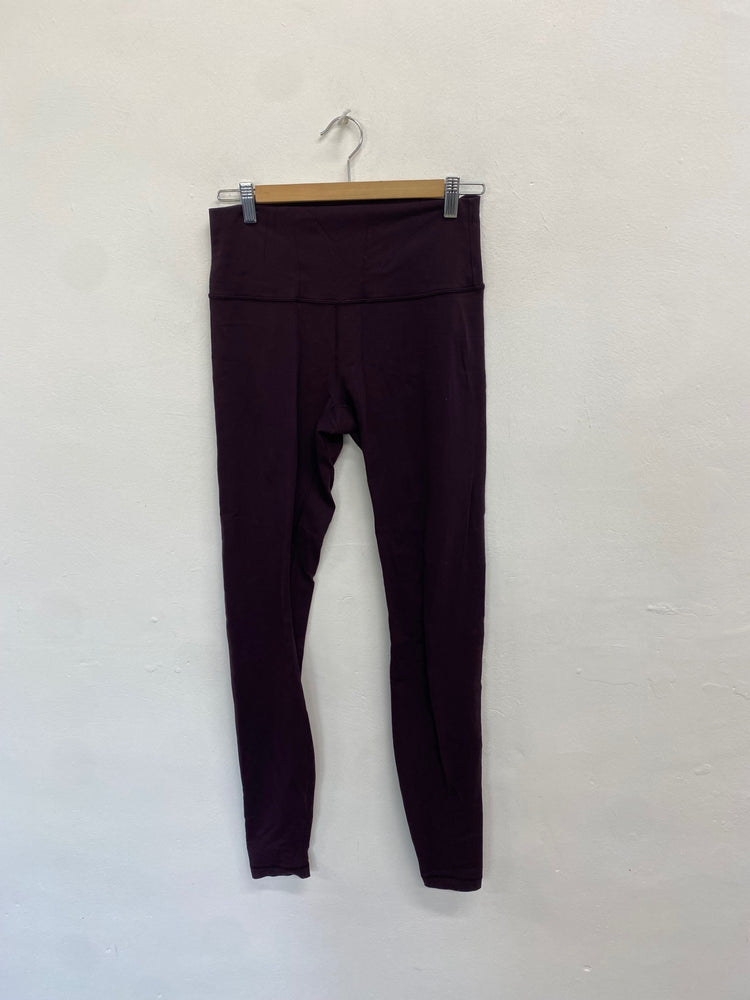 Fabulous Lululemon active Leggings UK 12 Dark Purple PS462