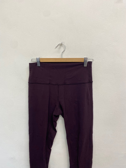 Fabulous Lululemon active Leggings UK 12 Dark Purple PS462