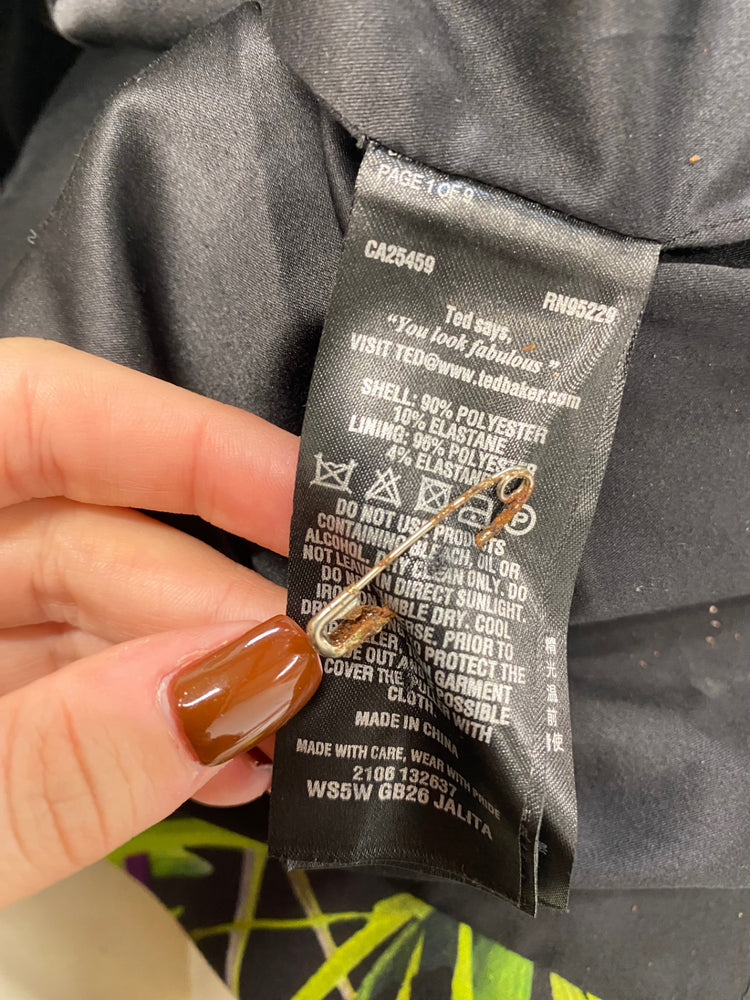 Fabulous Ted Baker jalita Dress UK 12 Multicolor floral PS462