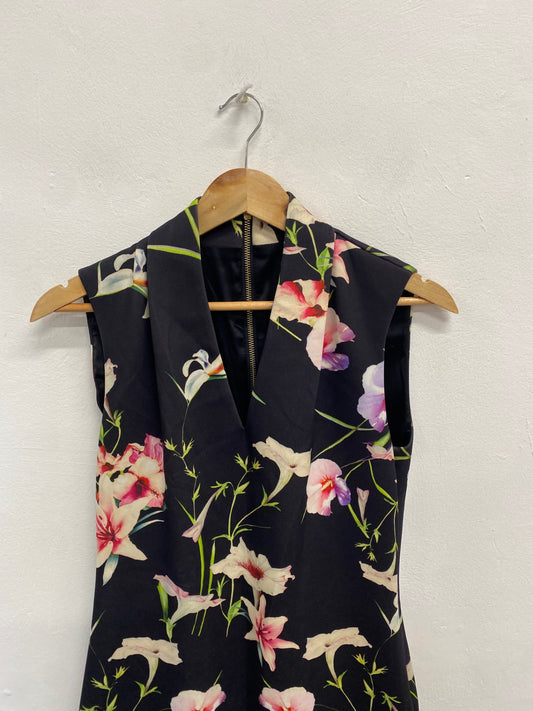 Fabulous Ted Baker jalita Dress UK 12 Multicolor floral PS462