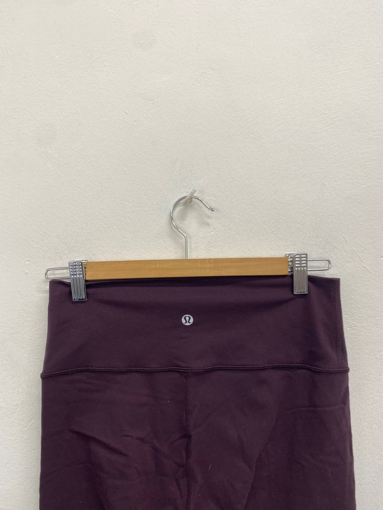 Fabulous Lululemon active Leggings UK 12 Dark Purple PS462