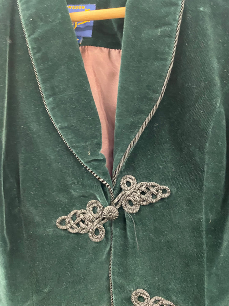 Fabulous Monsoon Twilight Velvet vintage Suit Set UK8-10 Forest Green w25 JF463