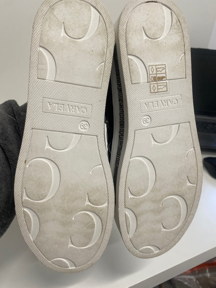 Fabulous Carvela Jeo quilted platform Sneakers UK6 Black JF463