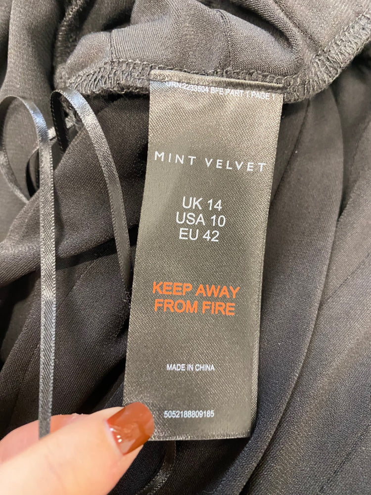 Fabulous Mint Velvet Dress UK 14 Black bandage JF463