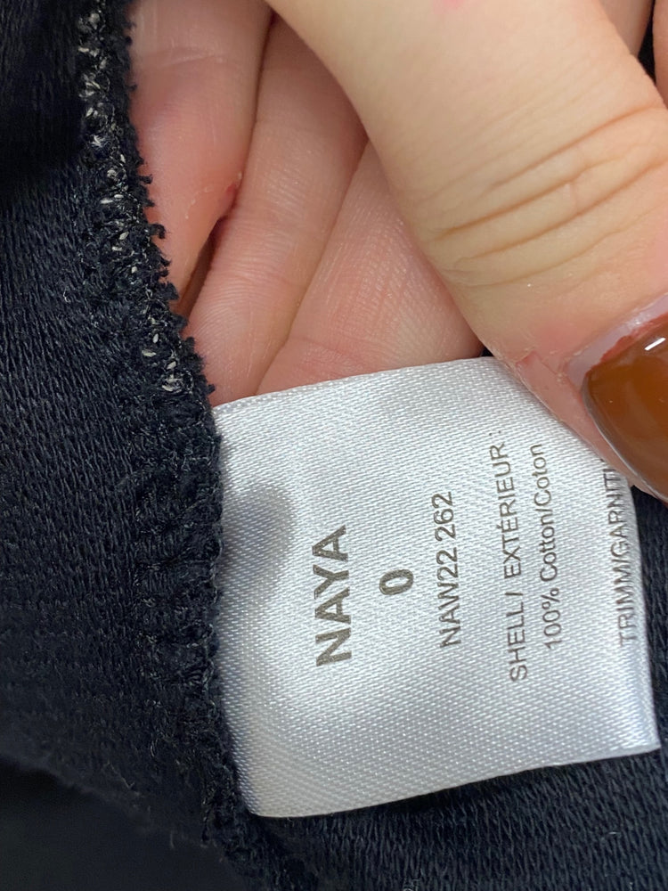 Fabulous Naya Midi Dress Uk 10 Black and beige ribbed JF463