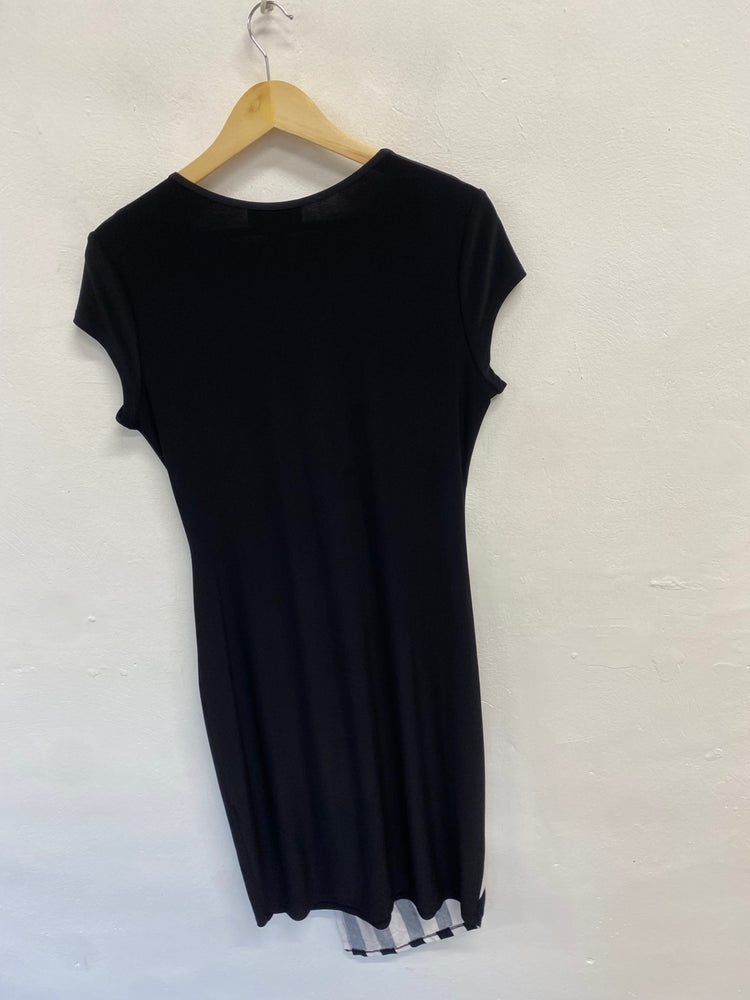 Fabulous Joseph Ribkoff Dress UK 14 Black and white striped JF463