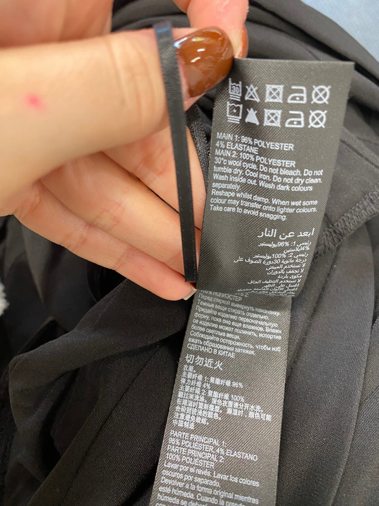 Fabulous Mint Velvet Dress UK 14 Black bandage JF463