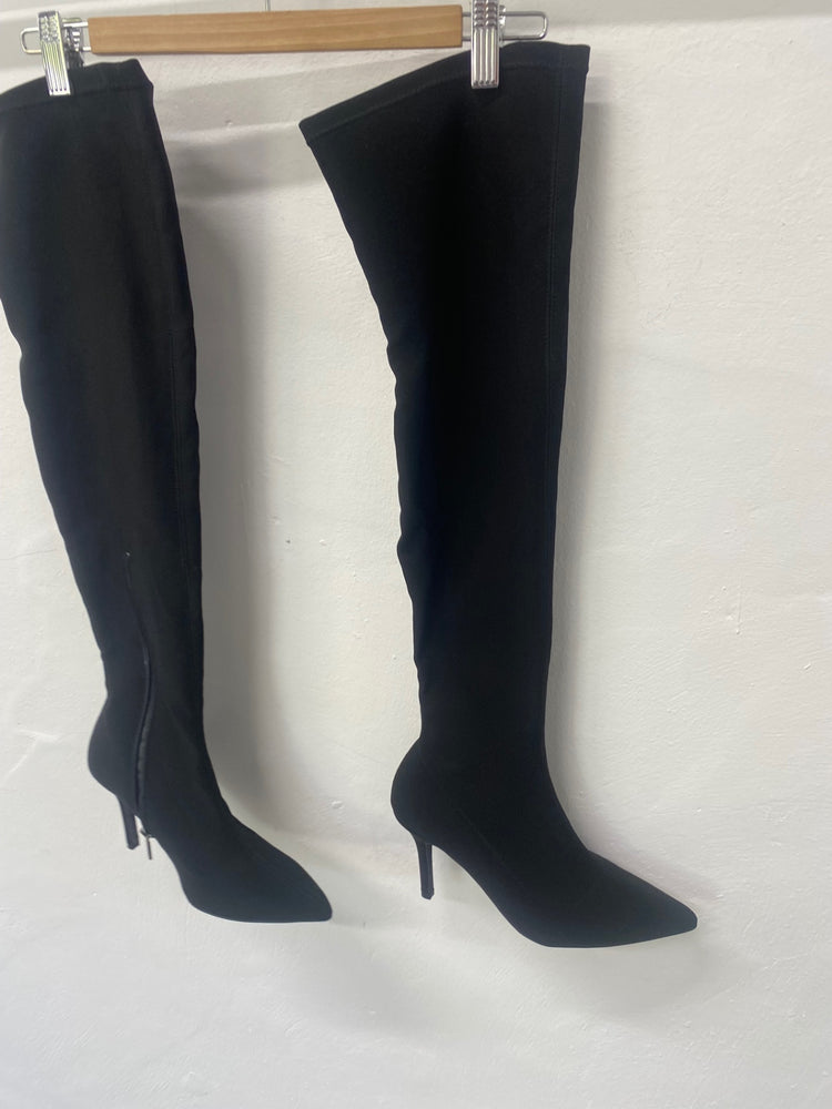 Fabulous Mint Velvet overknee pull UK6 Black JF463