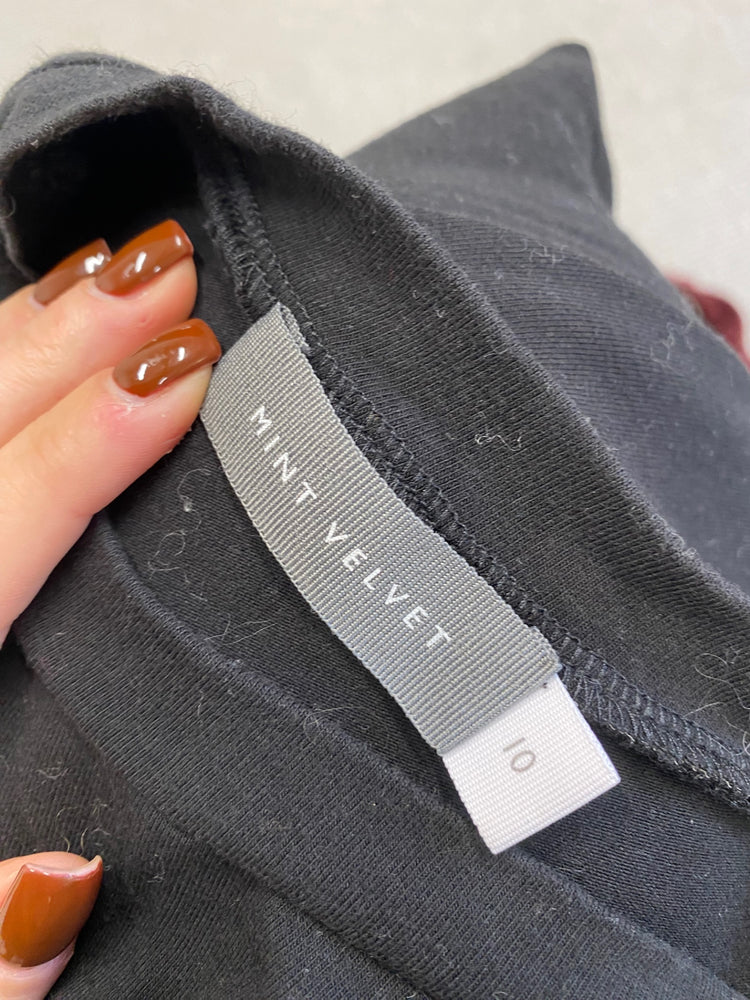 Fabulous Mint Velvet Dress Uk 10 Black leopard JF463