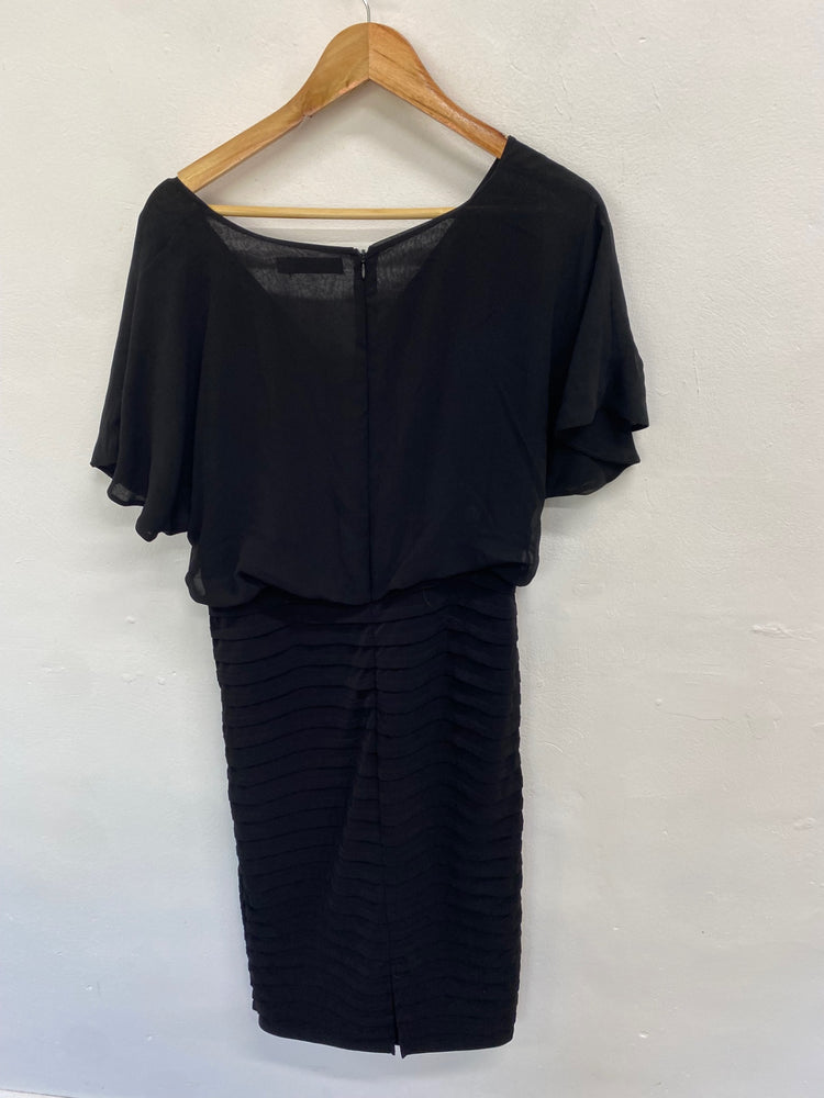 Fabulous Mint Velvet Dress UK 14 Black bandage JF463