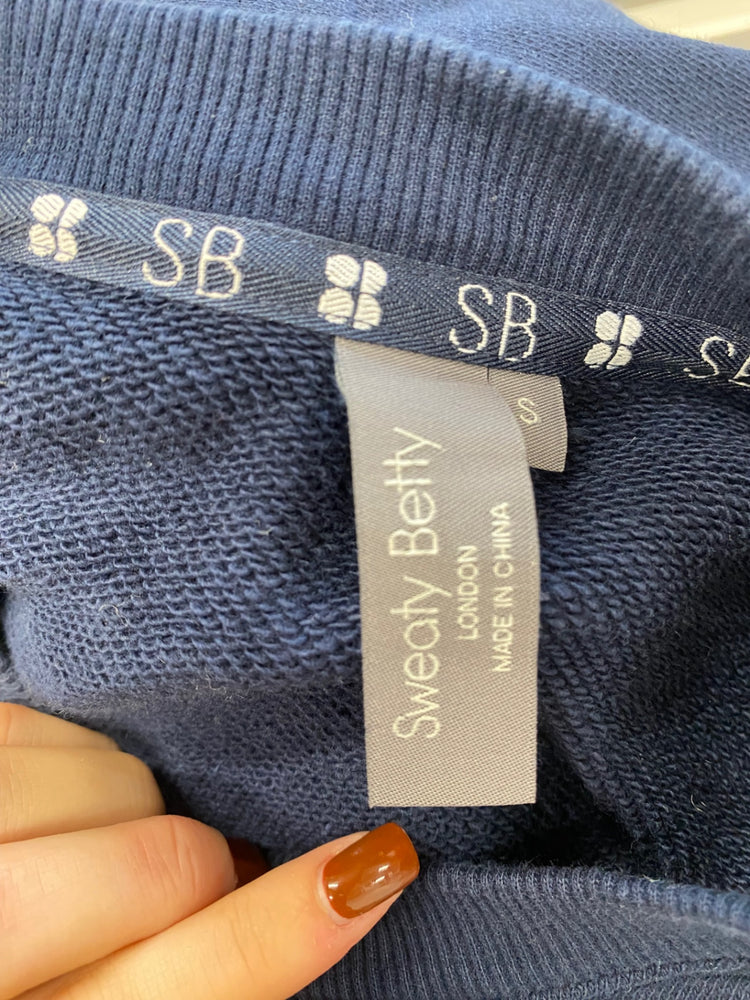 Fabulous Sweaty betty Sweater UK S Navy Blue JF463