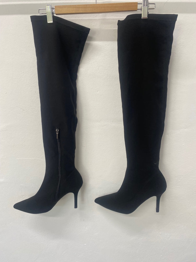 Fabulous Mint Velvet overknee pull UK6 Black JF463