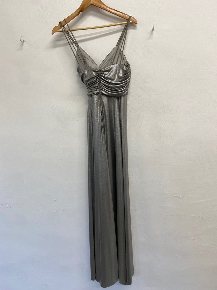 Fabulous Joseph Ribkoff Dress UK 12 Silver metallic gatsby JF463
