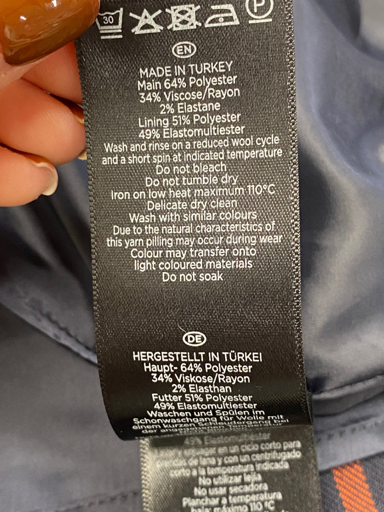 Fabulous Hobbs Dress Uk 10 Navy checked midi JF463