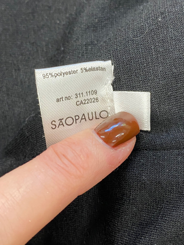 Fabulous Saopaulo Dress jacket UK L Black zebra shirred collar JF463