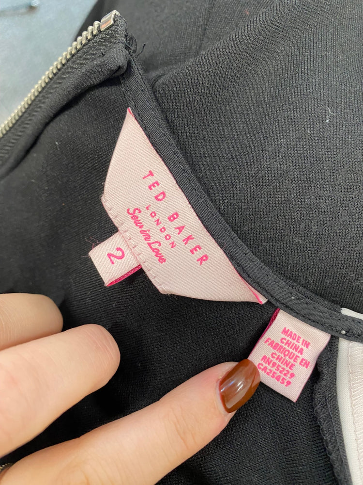 Fabulous Ted Baker Dress UK 10 Rose floral diamanté JF463