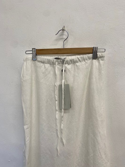 Fabulous Mint Velvet UK S Ivory maxi skirt JF463