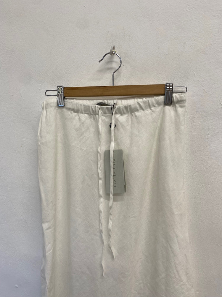 Fabulous Mint Velvet UK S Ivory maxi skirt JF463