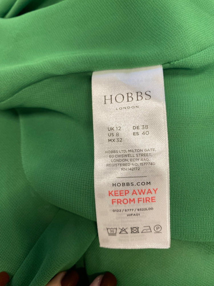Fabulous Hobbs Dress UK 12 Green floral smock JF463