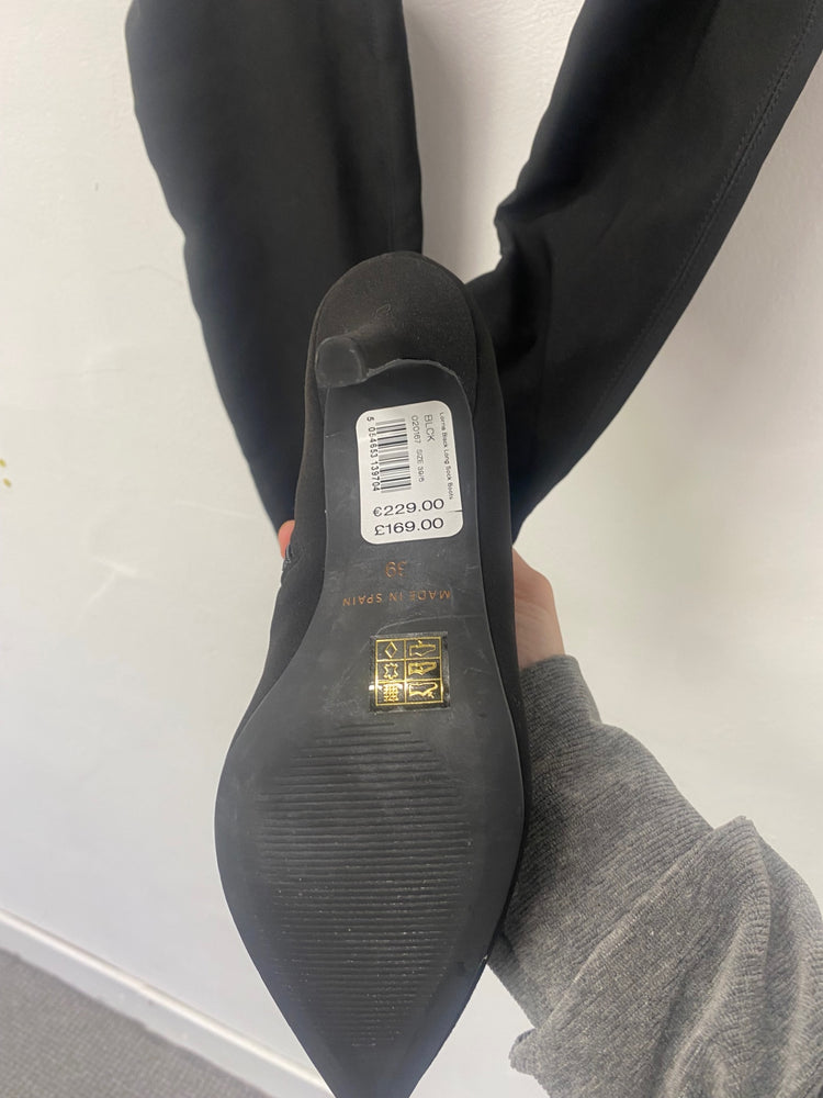 Fabulous Mint Velvet overknee pull UK6 Black JF463