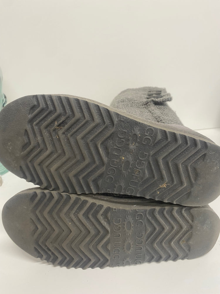 Fabulous UGG Candy Boots UK4.5 Grey knee high fold down TG465