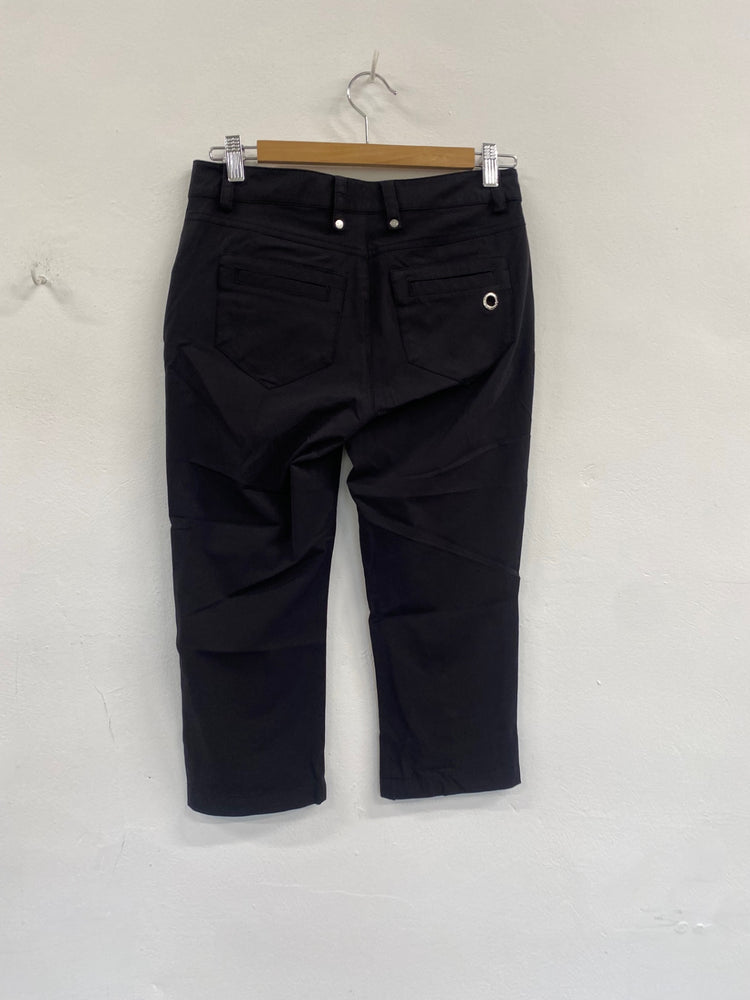 Fabulous Rohnisch short Golf Trousers Uk8 Black Stunning AP464