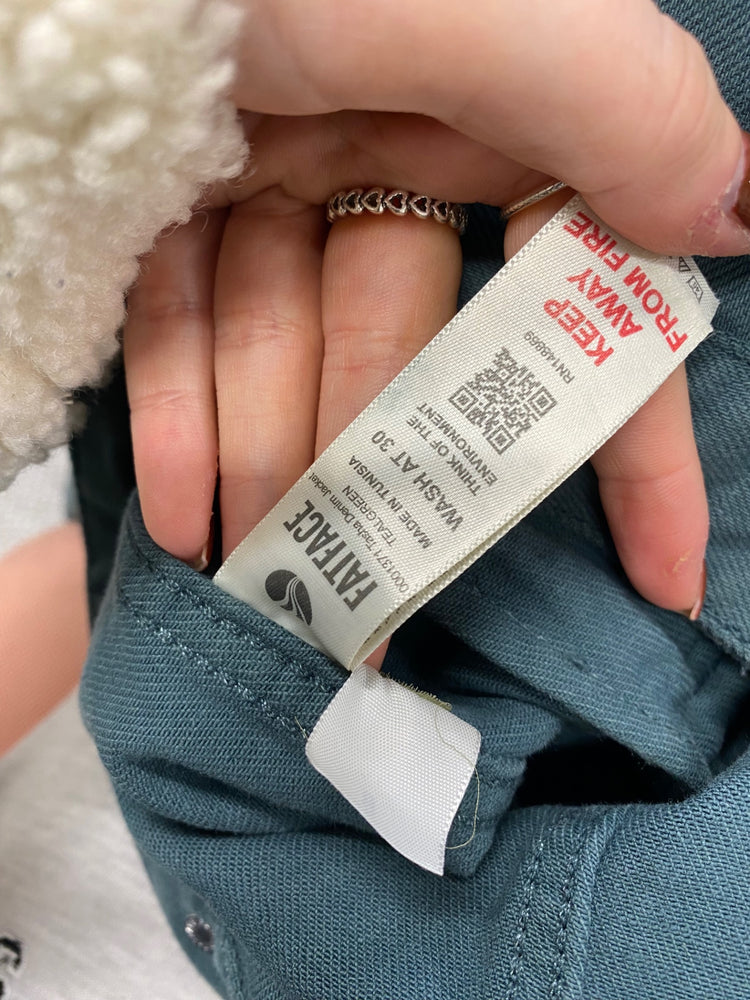 Fabulous FatFace tasha denim Jacket UK 8 Teal AP464