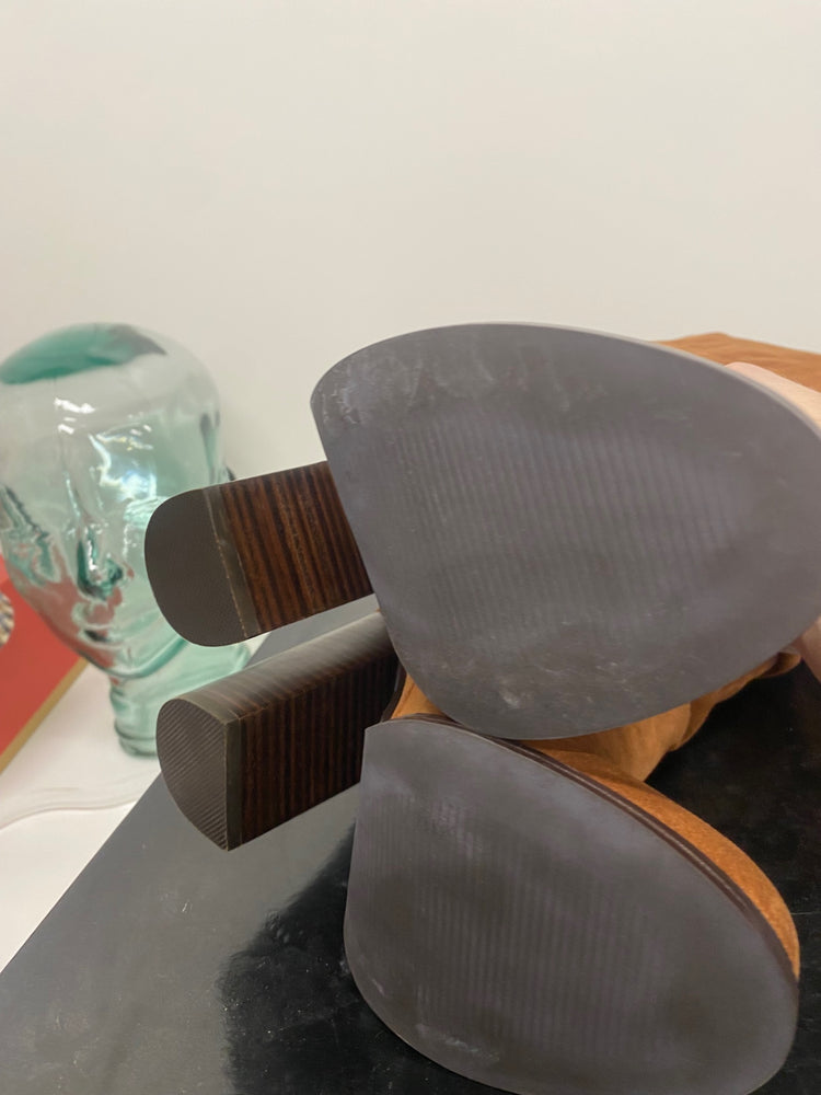 Fabulous Miss KG Venice over knee Boots UK4 Tan Boho chic TG465