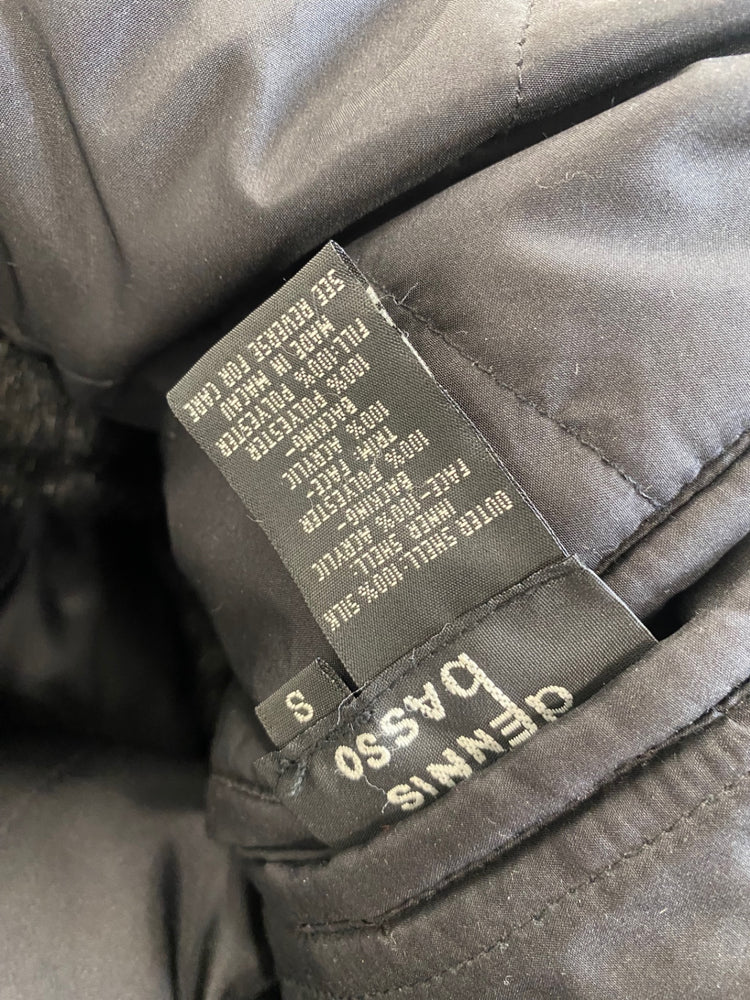 Fabulous Dennis Basso Reversible classic Faux Fur Coat UKS Black AW002