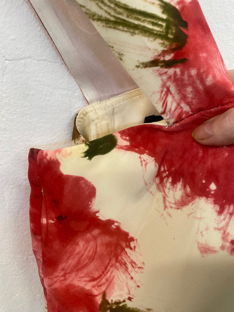 Fabulous Inspirato floral MOB Dress Uk14 Cream and Red AS466