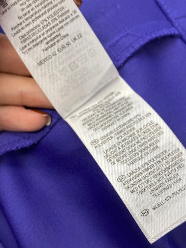 Fabulous Phase Eight candice Shirt Dress UK 22 Purple CC001