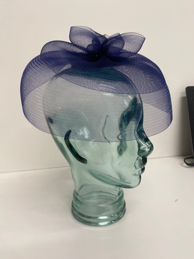Fabulous John Lewis navy fascinator Hat One size Navy Blue AS466