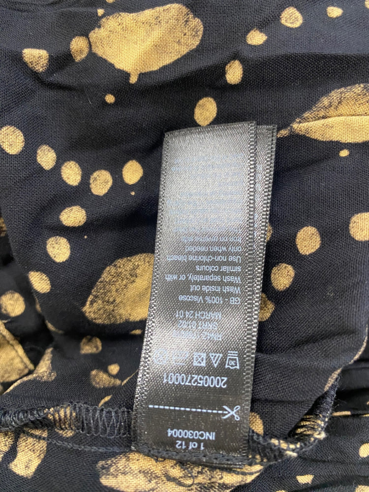 Fabulous Monsoon Beach romantic flirty Dress XXL Black & Gold CC001