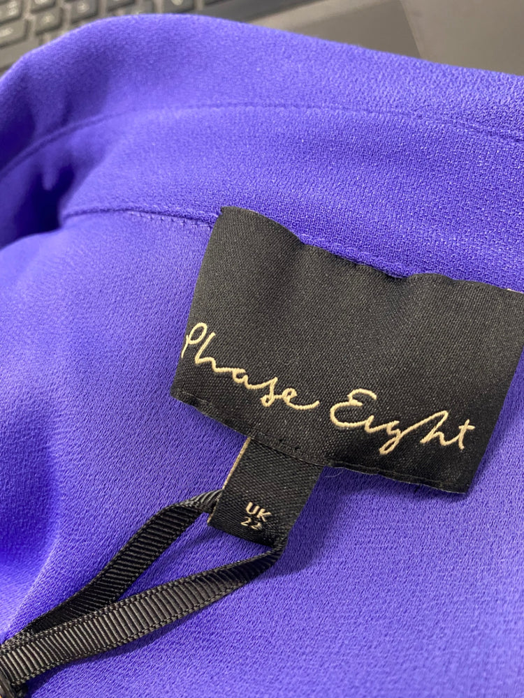 Fabulous Phase Eight candice Shirt Dress UK 22 Purple CC001