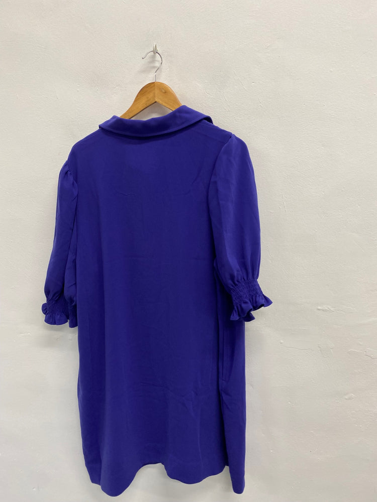 Fabulous Phase Eight candice Shirt Dress UK 22 Purple CC001