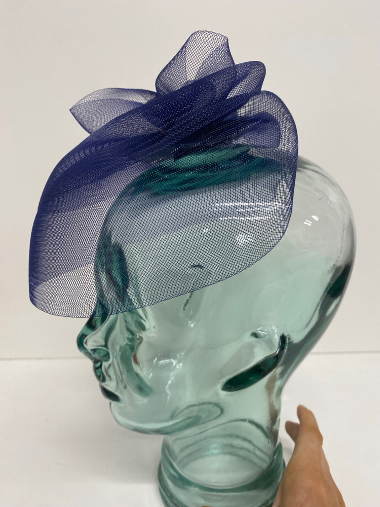 Fabulous John Lewis navy fascinator Hat One size Navy Blue AS466