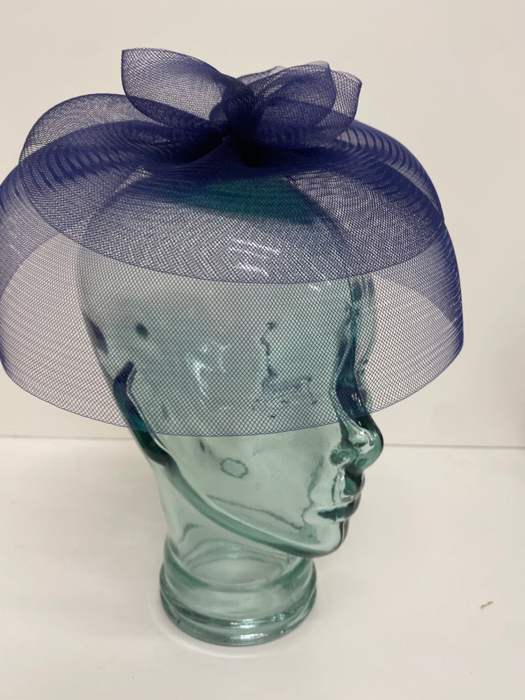 Fabulous John Lewis navy fascinator Hat One size Navy Blue AS466