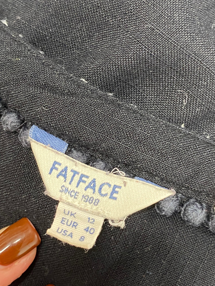 Fabulous FatFace kaftan midi Dress UK 12 Black SM467