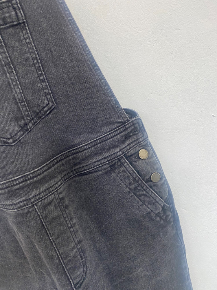 Fabulous Boden denim dungarees Jumpsuit Uk14 charcoal Grey SM467