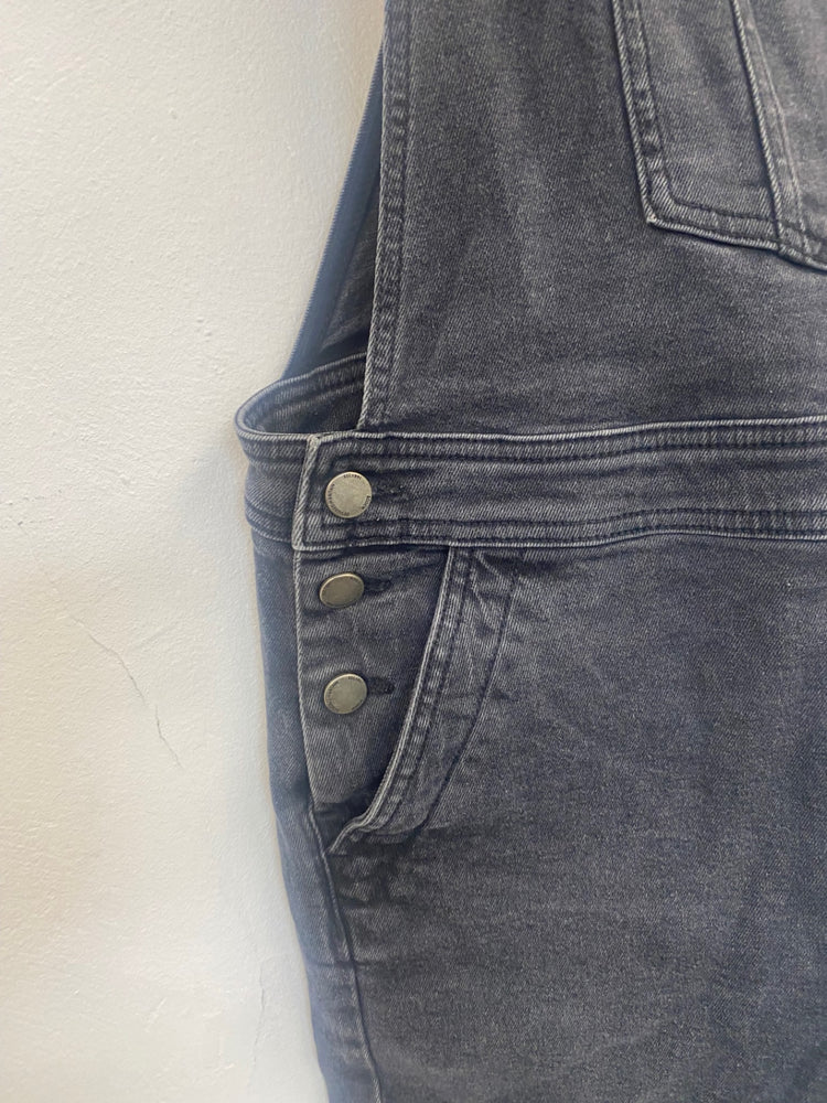 Fabulous Boden denim dungarees Jumpsuit Uk14 charcoal Grey SM467