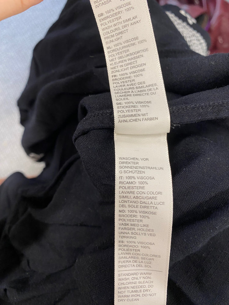 Fabulous FatFace kaftan midi Dress UK 12 Black SM467