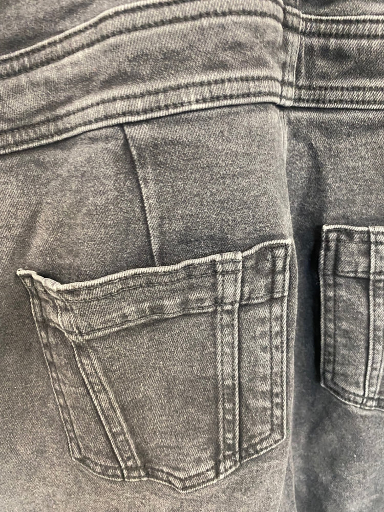 Fabulous Boden denim dungarees Jumpsuit Uk14 charcoal Grey SM467