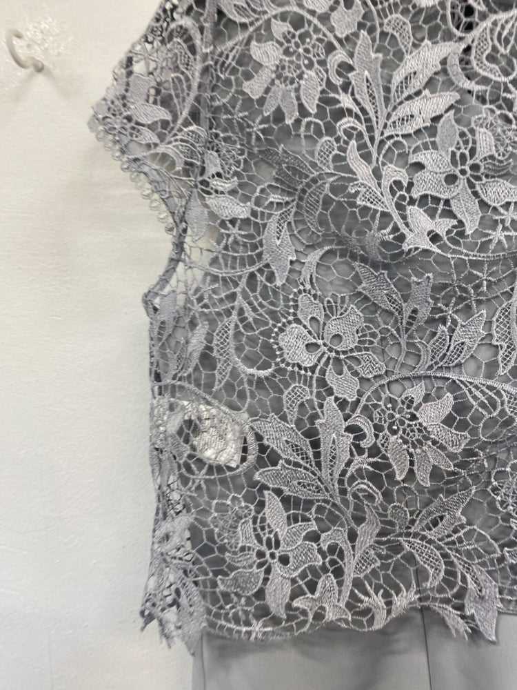 Fabulous Phase Eight Alisha Mineral Dress UK18 Soft blue grey New Occasion EP468