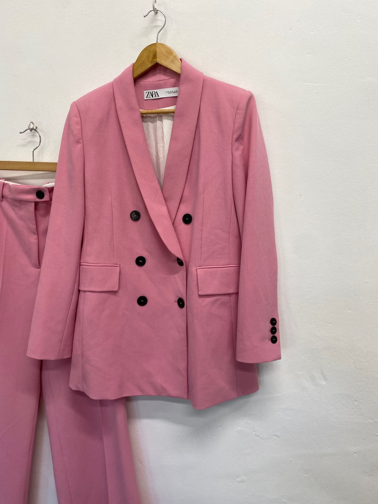 Fabulous Zara Suit UK M Pink office formal vibe LG005