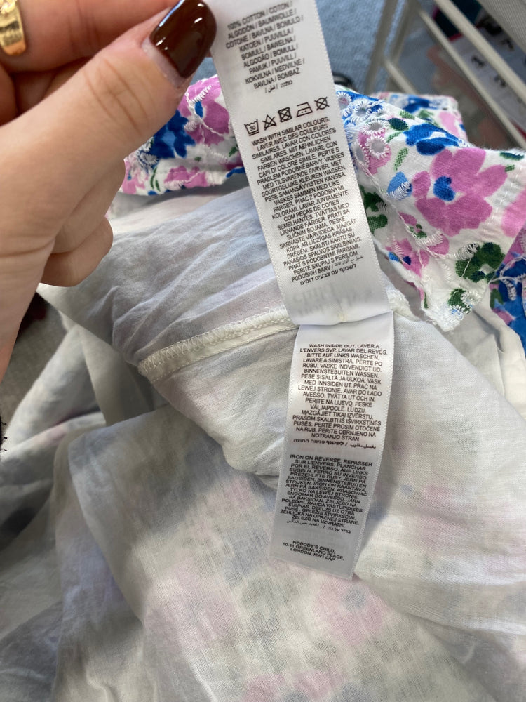 Fabulous Nobody’s Child Felicia Dress UK 16 Blue pink floral EP468