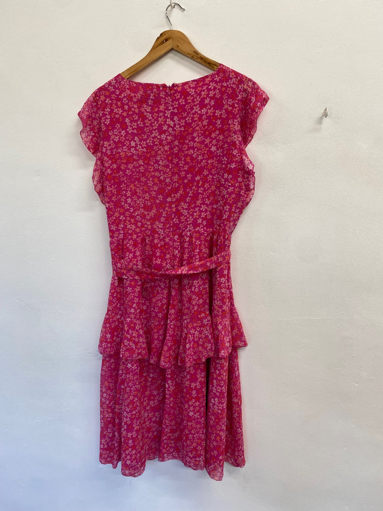 Fabulous Phase Eight Dress UK 18 Pink floral EP468