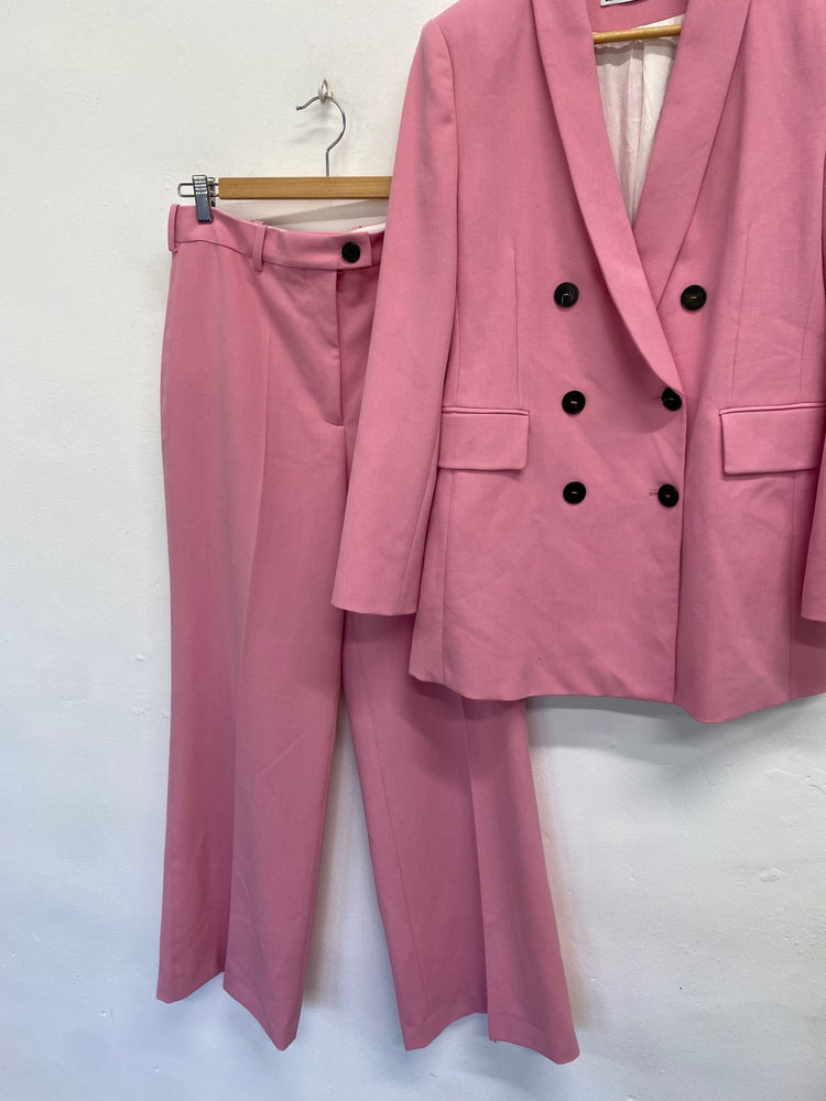 Fabulous Zara Suit UK M Pink office formal vibe LG005