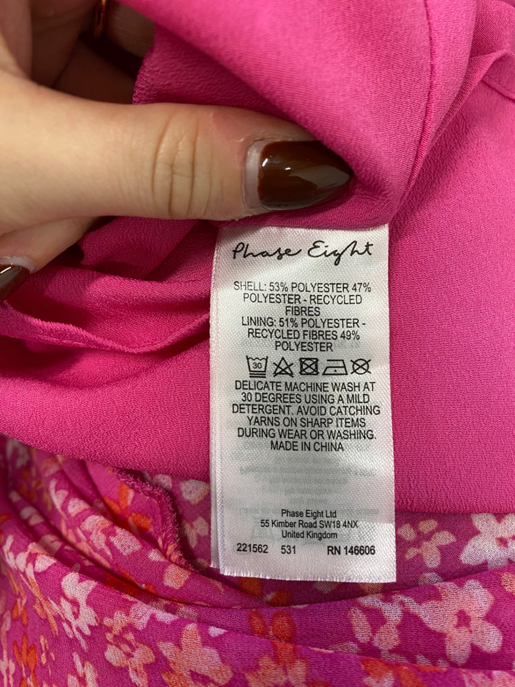 Fabulous Phase Eight Dress UK 18 Pink floral EP468