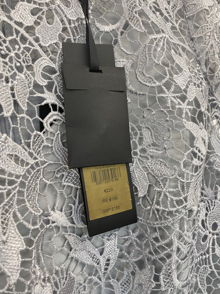 Fabulous Phase Eight Alisha Mineral Dress UK18 Soft blue grey New Occasion EP468