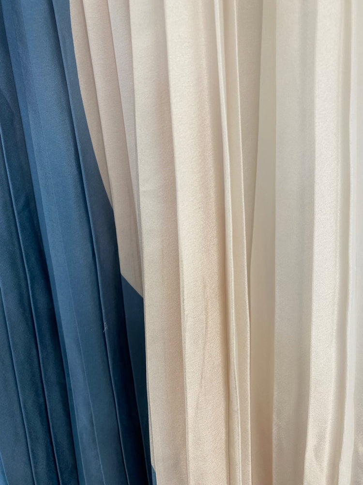 Fabulous Jigsaw pleated midi Skirt Uk14 amber & blue stunning GM143